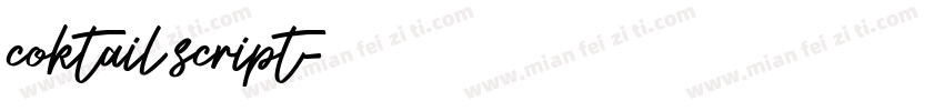 coktail script字体转换